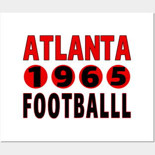 Atlanta Football 1965 Classic Posters and Art